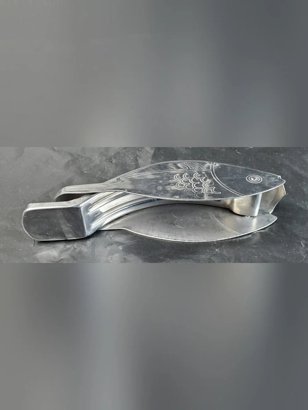 Ikea Vintage Fish Shaped Stainless Lemon Lime Juicer Kitchen Classic - GUC